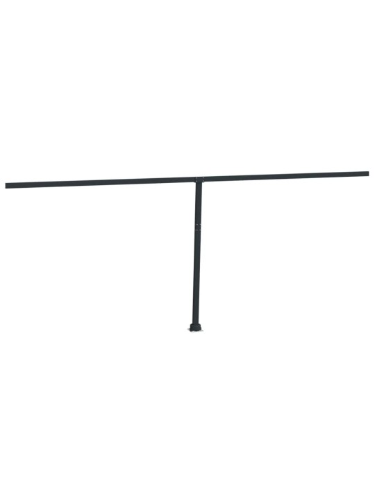 Markizės stulpų rinkinys, antracito spalvos, 600x245cm, geležis
