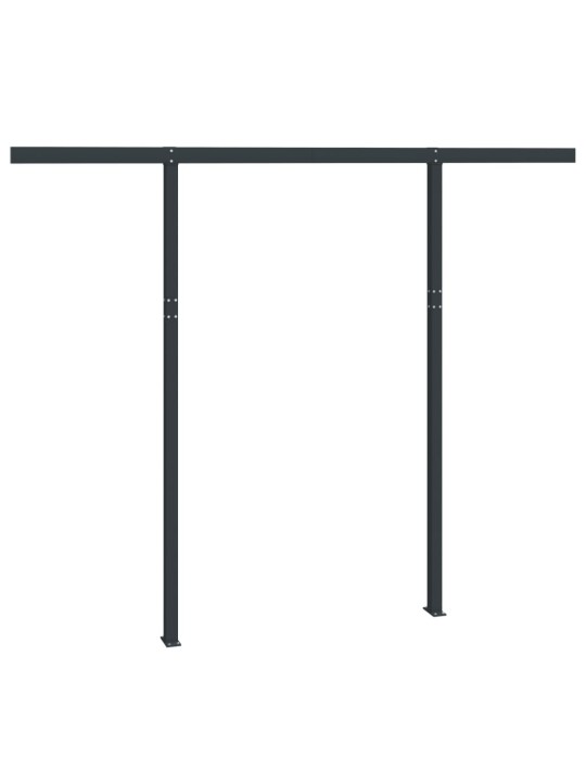 Markizės stulpų rinkinys, antracito spalvos, 300x245cm, geležis