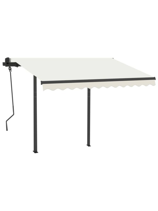 Markizės stulpų rinkinys, antracito spalvos, 300x245cm, geležis