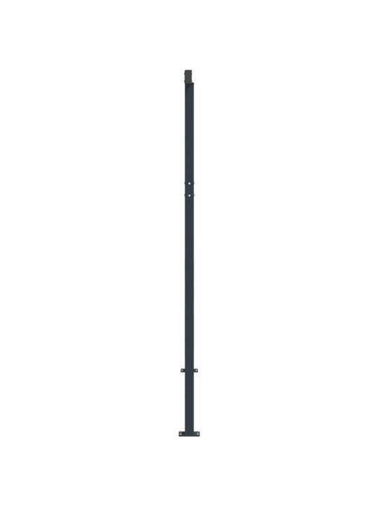 Markizės stulpų rinkinys, antracito spalvos, 450x245cm, geležis