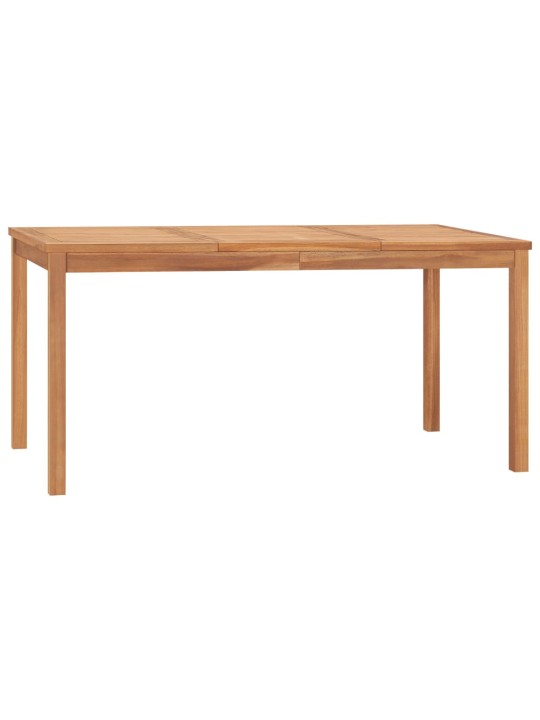 Sodo valgomojo stalas, 160x80x77cm, tikmedžio medienos masyvas