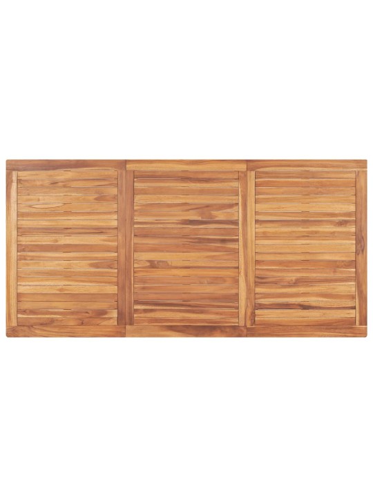 Sodo valgomojo stalas, 180x90x77cm, tikmedžio medienos masyvas