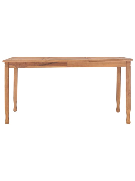 Sodo valgomojo stalas, 150x90x75cm, tikmedžio medienos masyvas