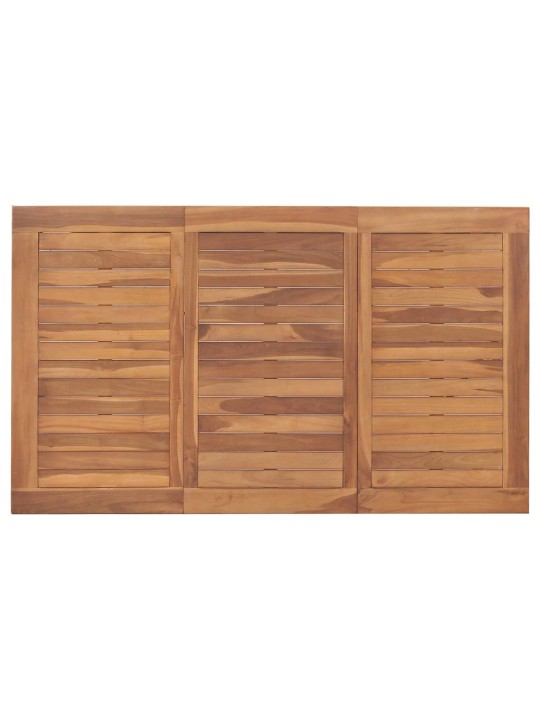 Sodo valgomojo stalas, 150x90x75cm, tikmedžio medienos masyvas