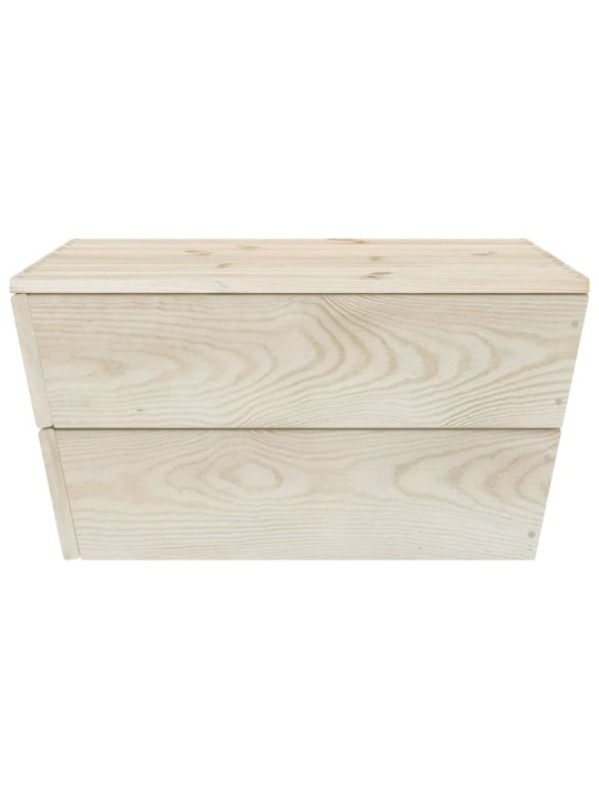 Sodo staliukai, 2vnt., 60x60x30cm, impregnuota eglės mediena