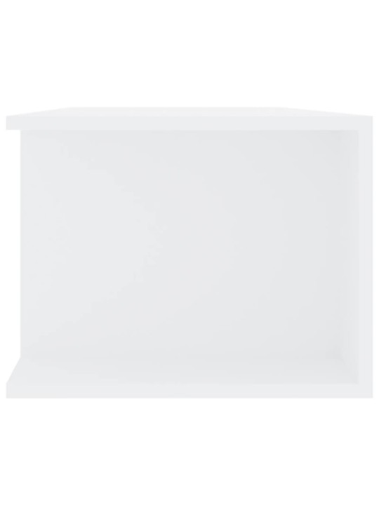 Televizoriaus spintelė su LED apšvietimu, balta, 135x39x30cm