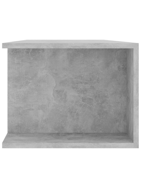 Televizoriaus spintelė su LED, betono pilka, 135x39x30cm