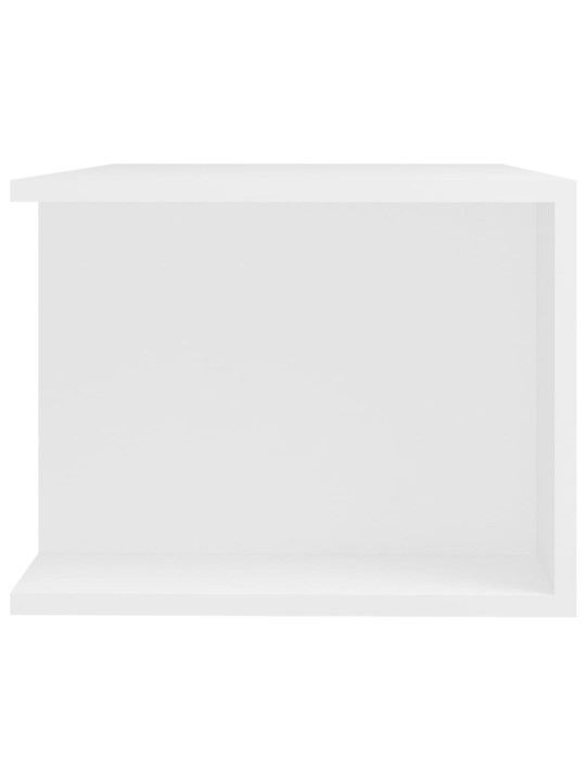 Televizoriaus spintelė su LED apšvietimu, balta, 90x39x30cm