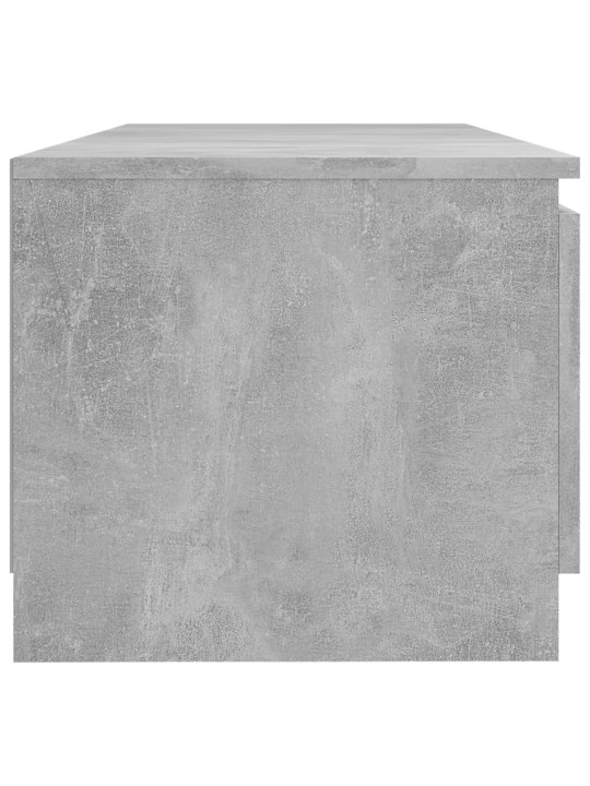 Televizoriaus spintelė su LED, betono pilka, 140x40x35,5cm