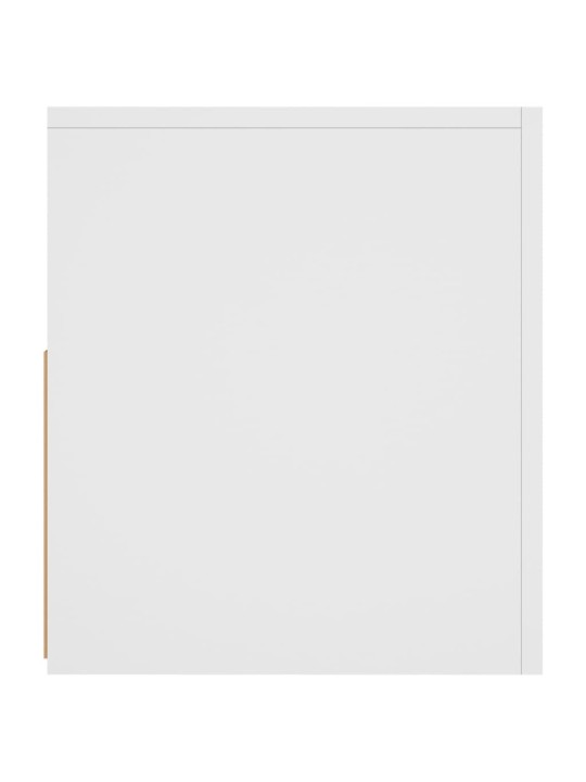 Televizoriaus spintelė su LED apšvietimu, balta, 120x35x40cm