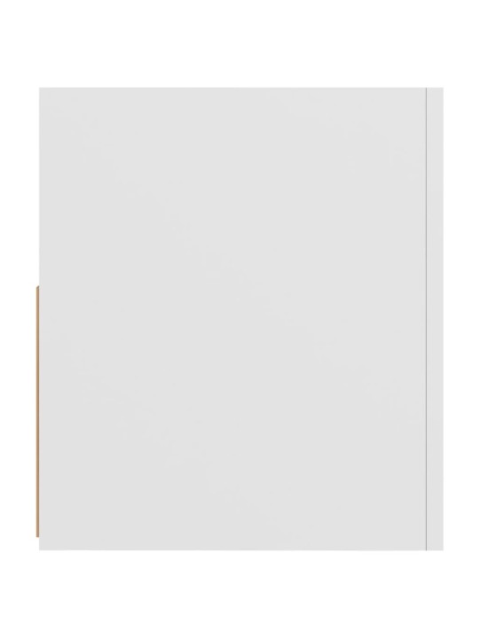 Televizoriaus spintelė su LED apšvietimu, balta, 90x35x40cm