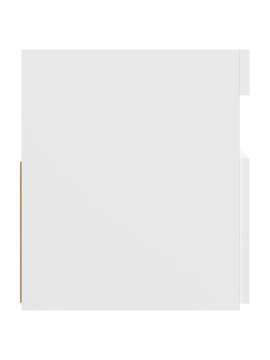 Televizoriaus spintelė su LED apšvietimu, balta, 120x35x40cm