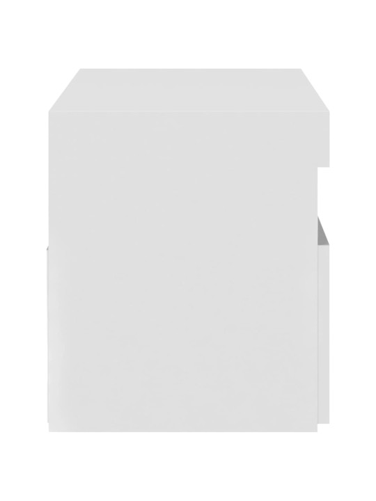 Televizoriaus spintelė su LED apšvietimu, balta, 75x35x40cm