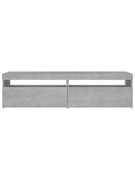 Televizoriaus spintelės su LED, 2vnt., betono, 75x35x40cm