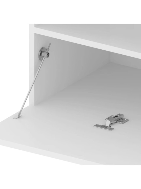Televizoriaus spintelės su LED, 2vnt., baltos, 75x35x40cm