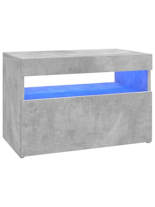 Televizoriaus spintelė su LED, betono pilka, 60x35x40cm