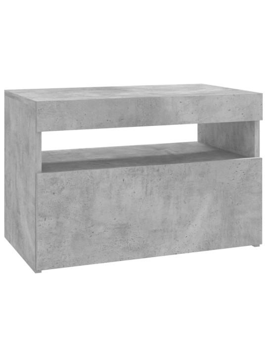 Televizoriaus spintelė su LED, betono pilka, 60x35x40cm
