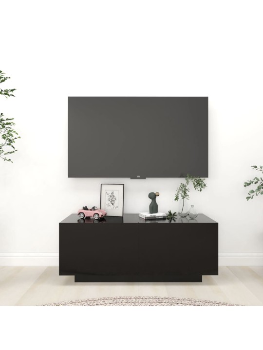Televizoriaus spintelė, juodos spalvos, 100x35x40cm, MDP