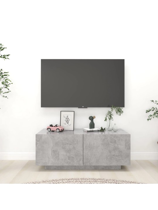 Televizoriaus spintelė, betono pilka, 100x35x40cm, MDP