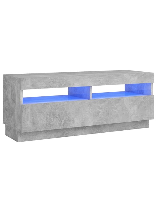 Televizoriaus spintelė su LED apšvietimu, pilka, 100x35x40cm