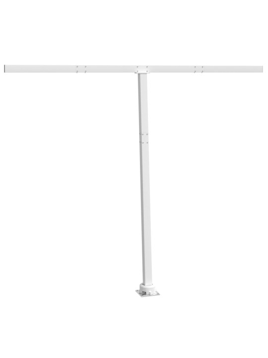 Markizės stulpų rinkinys, baltos spalvos, 300x245cm, geležis