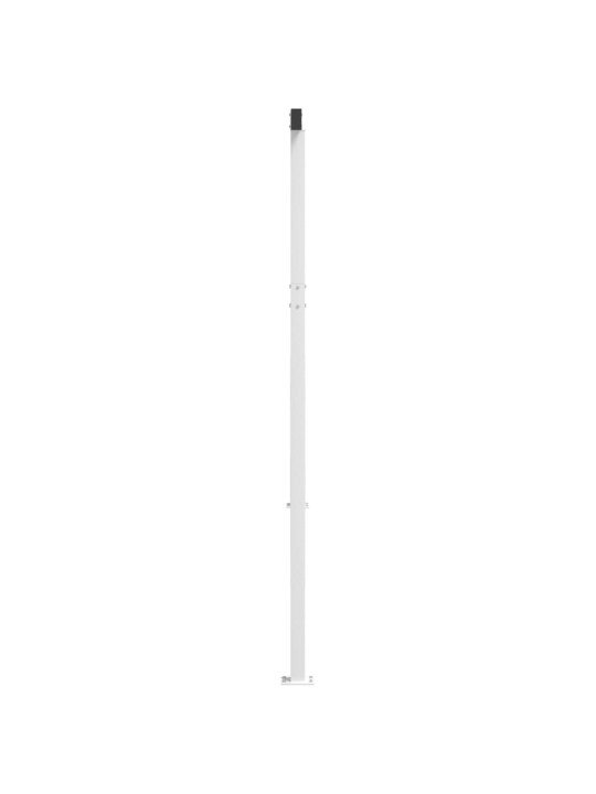 Markizės stulpų rinkinys, baltos spalvos, 450x245cm, geležis