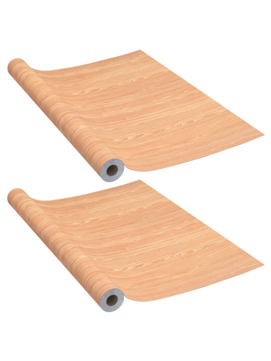 Lipnios plėvelės durims, 2vnt., klevo spalvos, 210x90cm, PVC