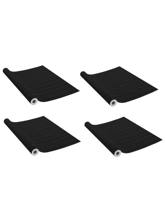 Lipnios plėvelės durims, 4vnt., tamsios medienos, 210x90cm, PVC