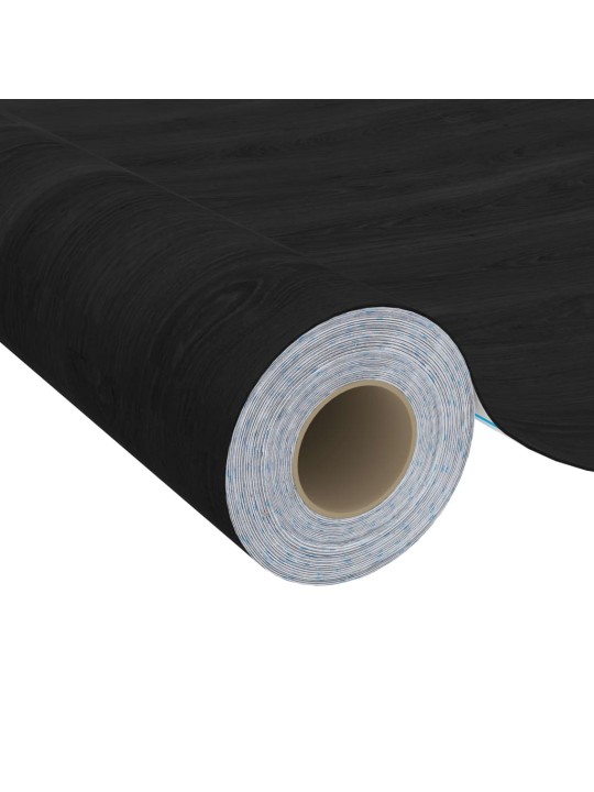 Lipnios plėvelės durims, 4vnt., tamsios medienos, 210x90cm, PVC