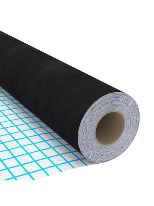 Lipnios plėvelės durims, 4vnt., tamsios medienos, 210x90cm, PVC