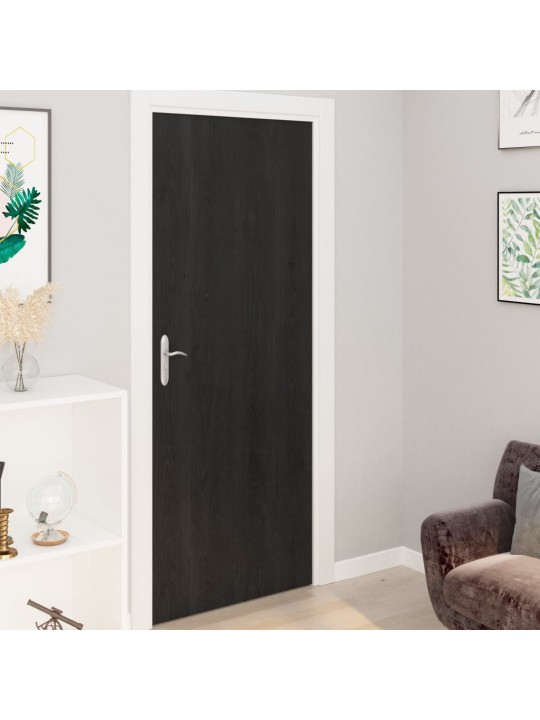 Lipnios plėvelės durims, 4vnt., tamsios medienos, 210x90cm, PVC