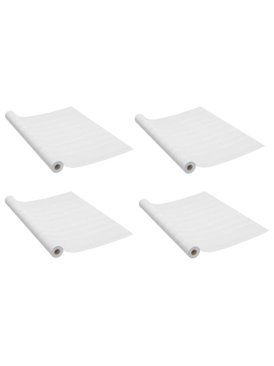 Lipnios plėvelės durims, 4vnt., baltos medienos, 210x90cm, PVC