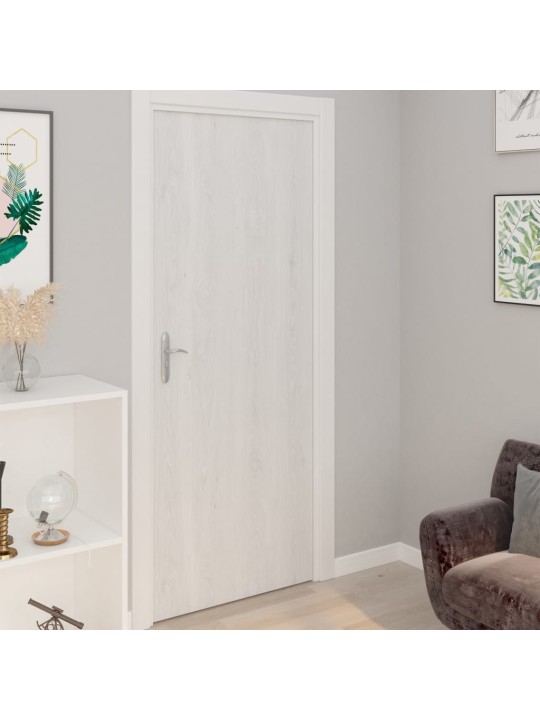 Lipnios plėvelės durims, 4vnt., baltos medienos, 210x90cm, PVC