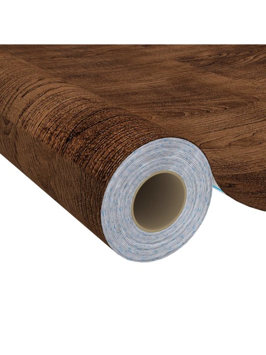 Lipnios plėvelės durims, 4vnt., tamsios ąžuolo, 210x90cm, PVC