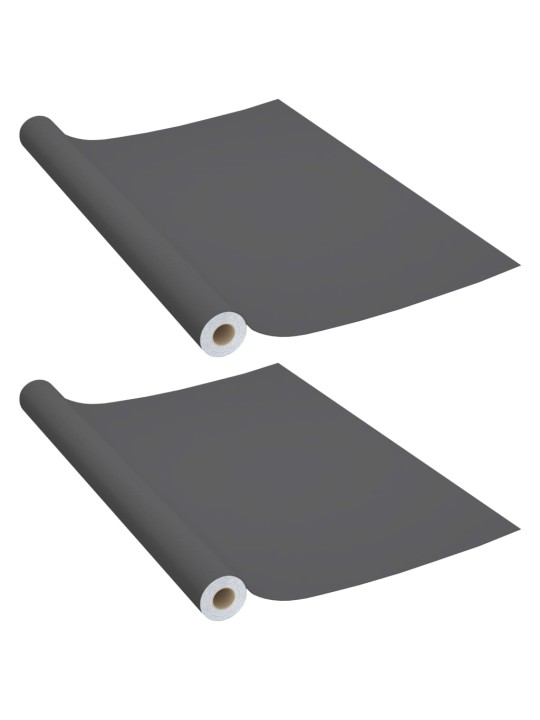 Lipnios plėvelės baldams, 2vnt., pilkos, 500x90cm, PVC