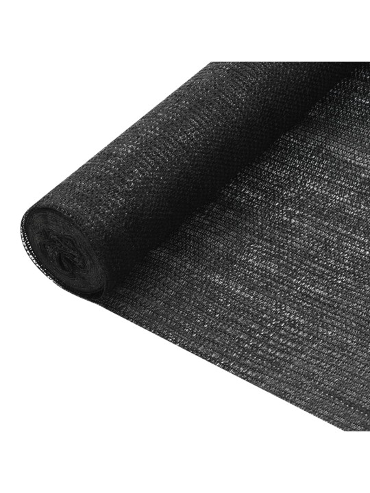 Privatumo suteikiantis tinklelis, juodas, 3,6x25m, HDPE, 75g/m²