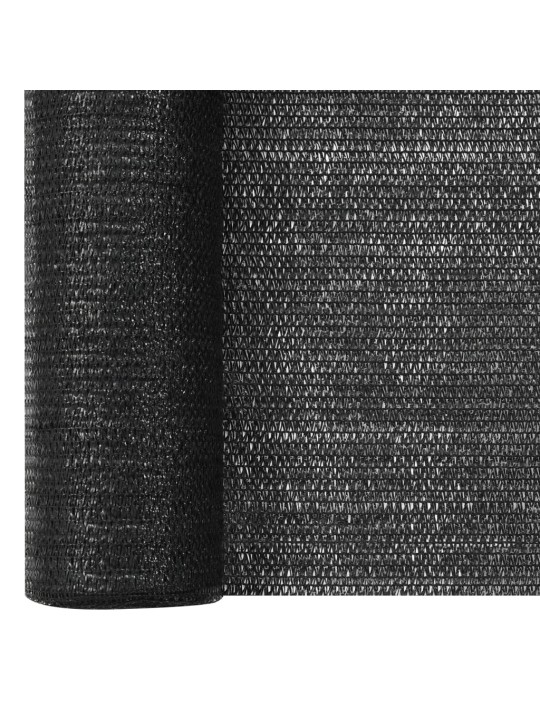 Privatumo suteikiantis tinklelis, juodas, 3,6x25m, HDPE, 75g/m²