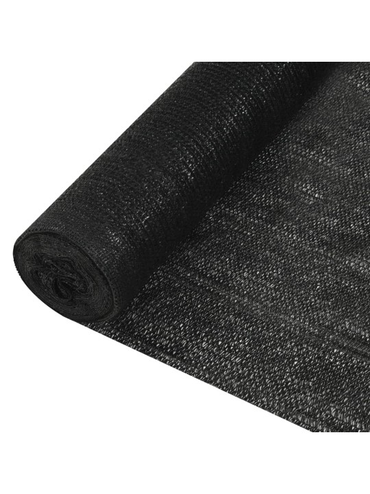Privatumo suteikiantis tinklelis, juodas, 2x10m, HDPE, 150g/m²