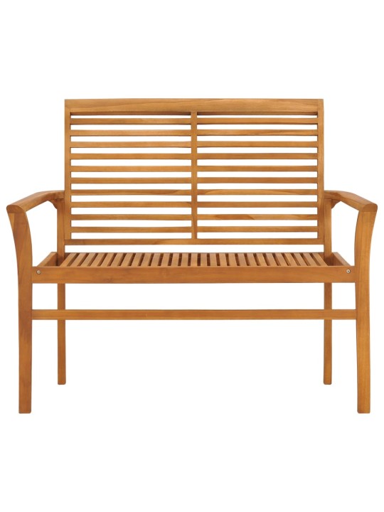 Sodo suoliukas su taupe spalvos pagalvėle, 112cm, tikmedis