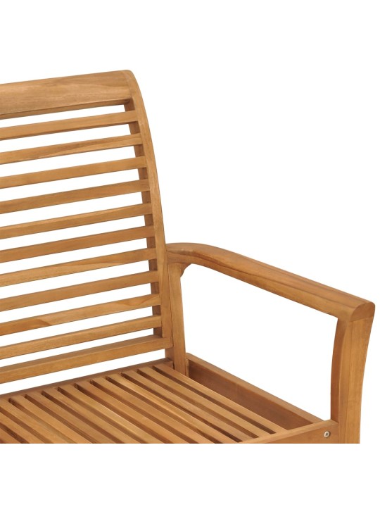 Sodo suoliukas su taupe spalvos pagalvėle, 112cm, tikmedis