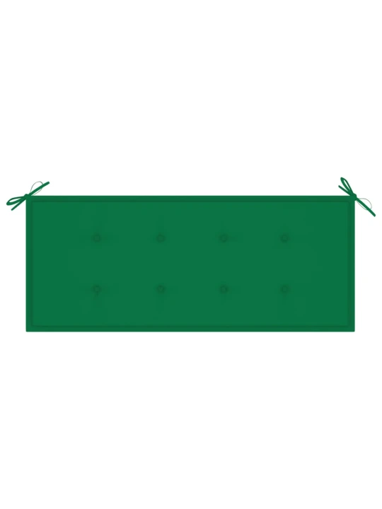 Sulankstomas sodo suoliukas su pagalvėle, 118cm, bambukas