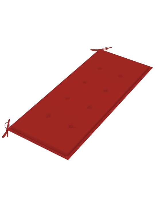 Sulankstomas sodo suoliukas su pagalvėle, 118cm, bambukas