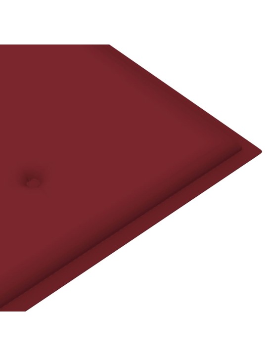 Sulankstomas sodo suoliukas su pagalvėle, 118cm, bambukas