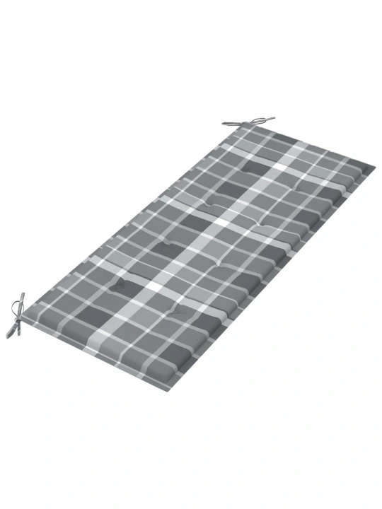 Sulankstomas sodo suoliukas su pagalvėle, 118cm, bambukas