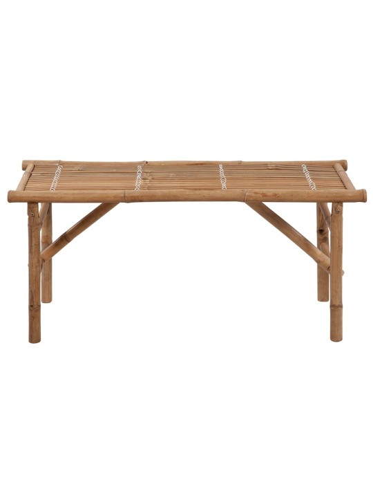 Sulankstomas sodo suoliukas su pagalvėle, 118cm, bambukas