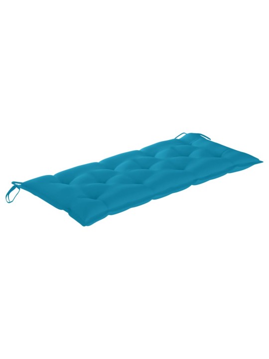Sulankstomas sodo suoliukas su pagalvėle, 118cm, bambukas