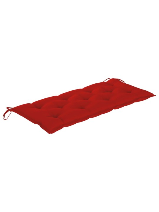 Sulankstomas sodo suoliukas su pagalvėle, 118cm, bambukas