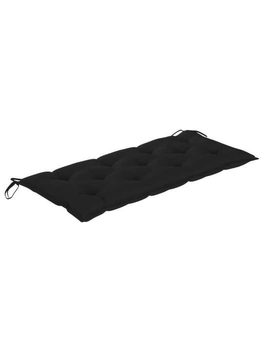 Sulankstomas sodo suoliukas su pagalvėle, 118cm, bambukas