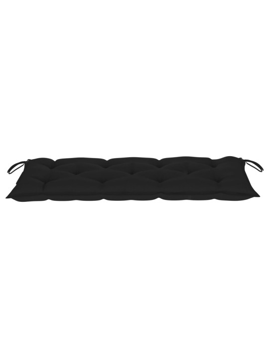 Sulankstomas sodo suoliukas su pagalvėle, 118cm, bambukas