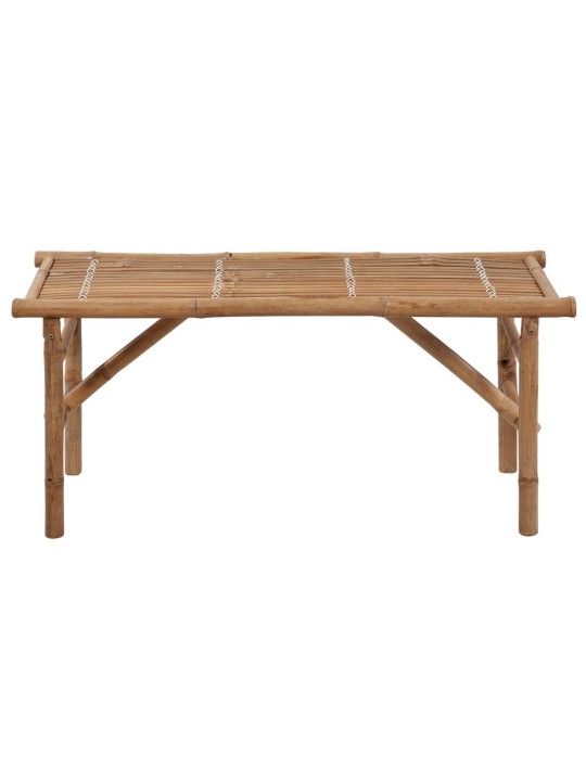 Sulankstomas sodo suoliukas su pagalvėle, 118cm, bambukas